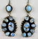 Ella Peters Sterling Golden Hills Lg. Turquoise Earring