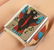 Zuni, Harlin Coonis Sterling Inlay Eagle Men's Ring