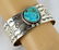 Harold Joe Sterling Turquoise Mtn. Turquoise Bracelet - 3