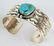 Harold Joe Sterling Turquoise Mtn. Turquoise Bracelet - 4