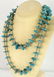 Vintage Kingman Turquoise Disc and Heishi Necklace 42in - 4
