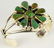Navajo Sterling Sonoran Gold Turquoise Bracelet - 3