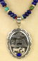 Navajo Sterling Multi-Stone & Storyteller Necklace