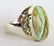 Native American Sterling Ribbon Turquoise Men's Ring