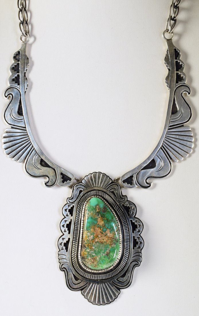 D. Clark, Carico Lake Turquoise Huge Statement Necklace (1 of 8)