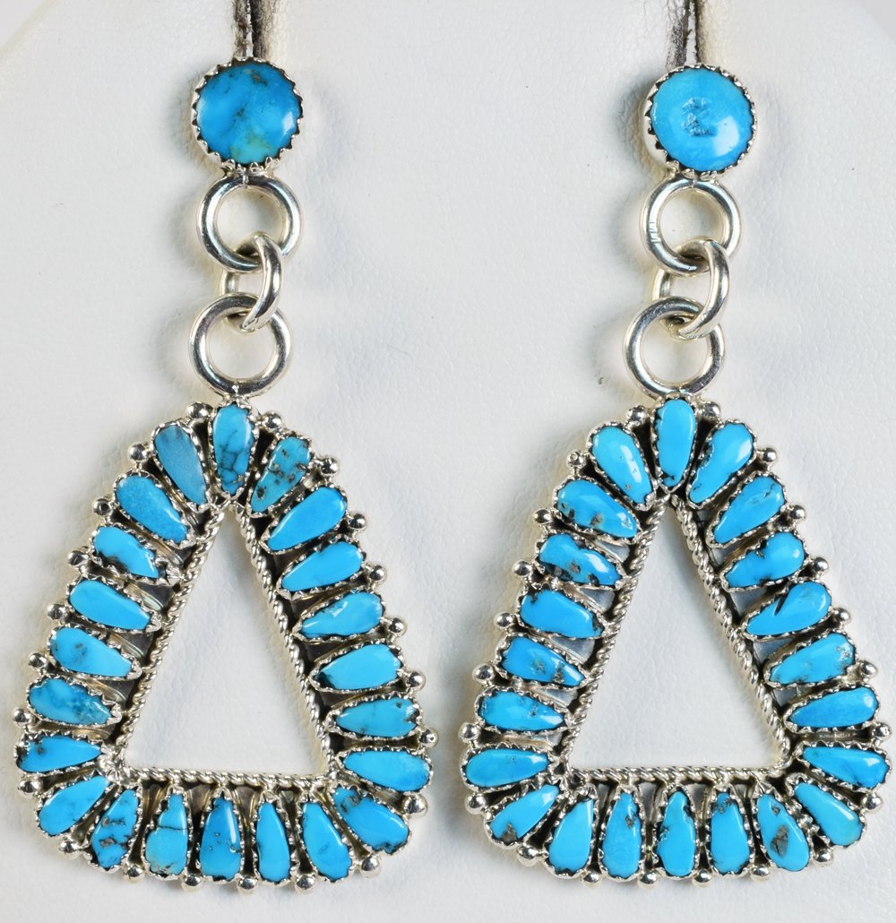 Native American Sleeping Beauty Turquoise Earrings (1 of 4)