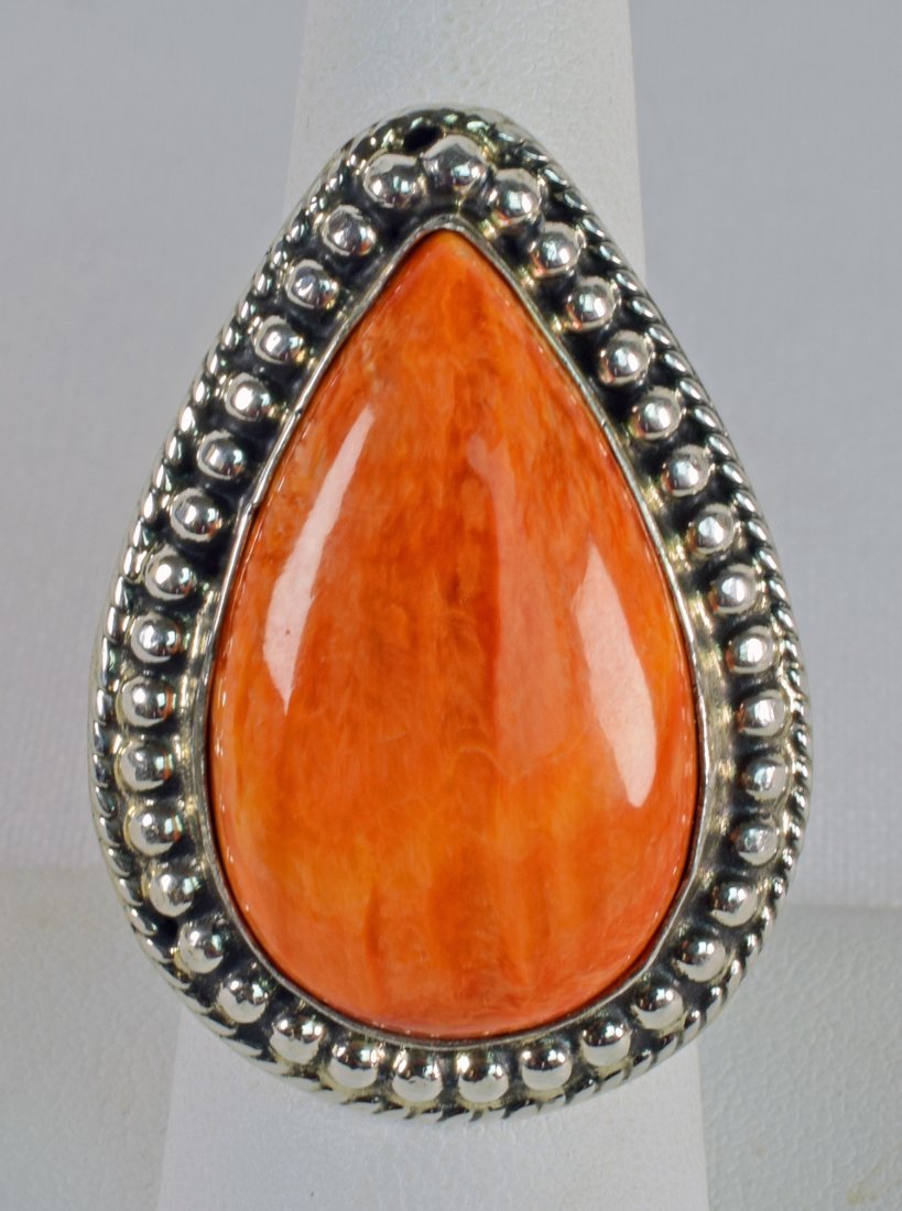 Navajo Sterling Spiny Oyster Ring (1 of 3)