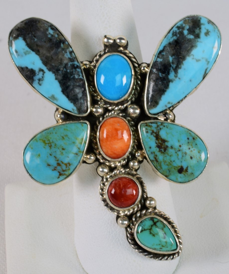 E. Richards Sterling Multi-Stone Dragonfly Ring (1 of 3)