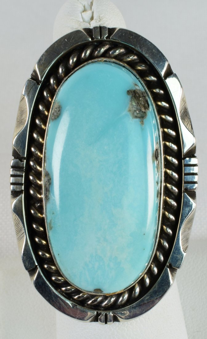 Native American Sierra Nevada Turquoise Dome Ring (1 of 4)