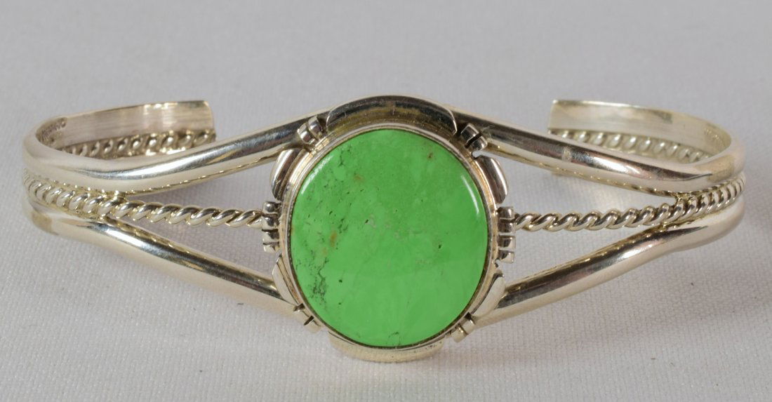 Thomas Francisco Sterling Silver Turquoise Cuff (1 of 5)