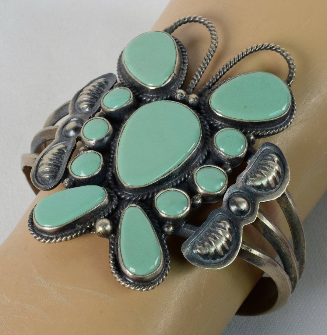 Anthony Skeets Damele  Turquoise Butterfly Bracelet (1 of 4)