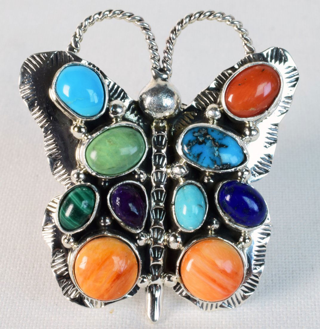 Emer Thompson Sterling Multi-Stone Cabachon Ring (1 of 4)