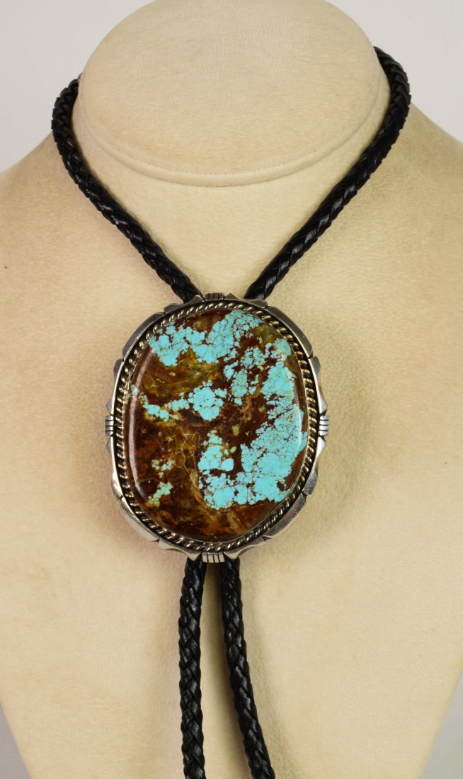 Sterling Silver and  #8 Turquoise Bolo (1 of 4)