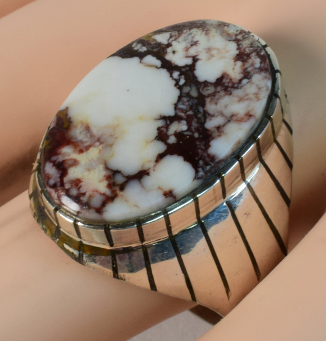 Ray Jack Sterling Wild Horse Turquoise Men's Ring (1 of 3)