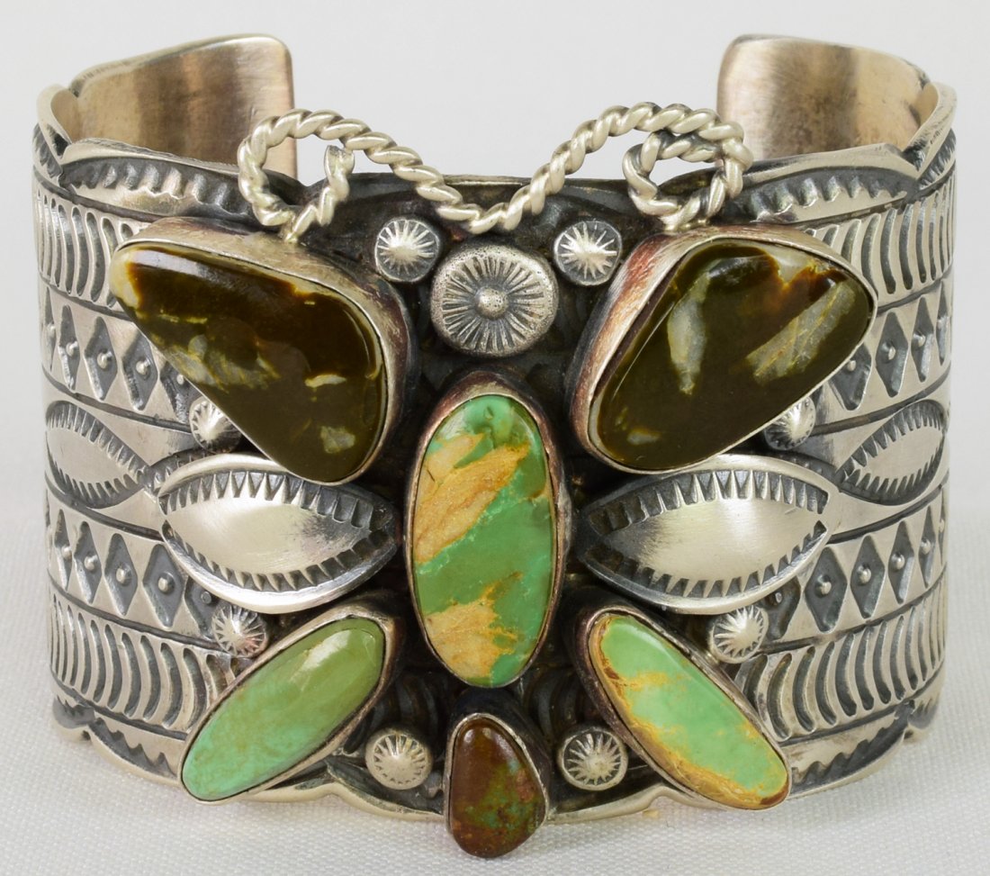 T, Jon Sterling Carico Lake & Bisbee Turquoise Bracelet (1 of 5)