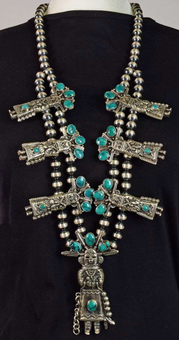 Emer Thompson Huge Kachina Squash Blossom Necklace (1 of 10)