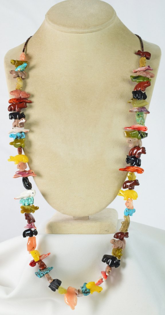Zuni, Rosita Kamassee Fetish Carved Necklace (1 of 5)