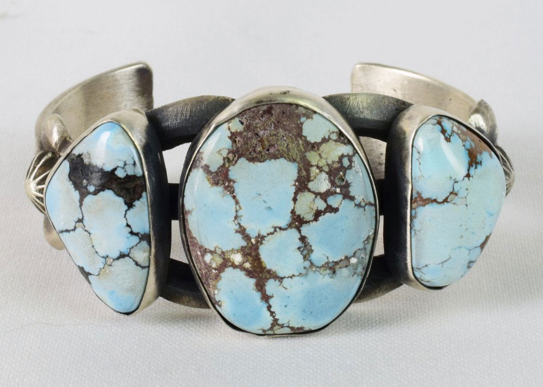 Chimney Butte Sterling Golden Hills Turquoise Bracelet (1 of 5)