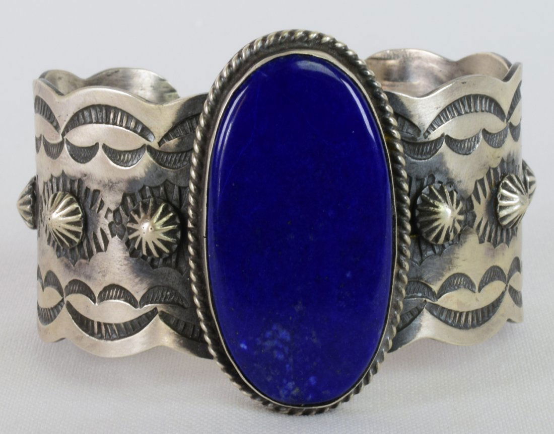 Chimney Butte Sterling Silver Lapis Cuff Bracelet (1 of 5)