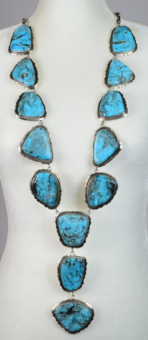 Eddie Sacatero Huge Kingman Lariat Necklace (1 of 5)