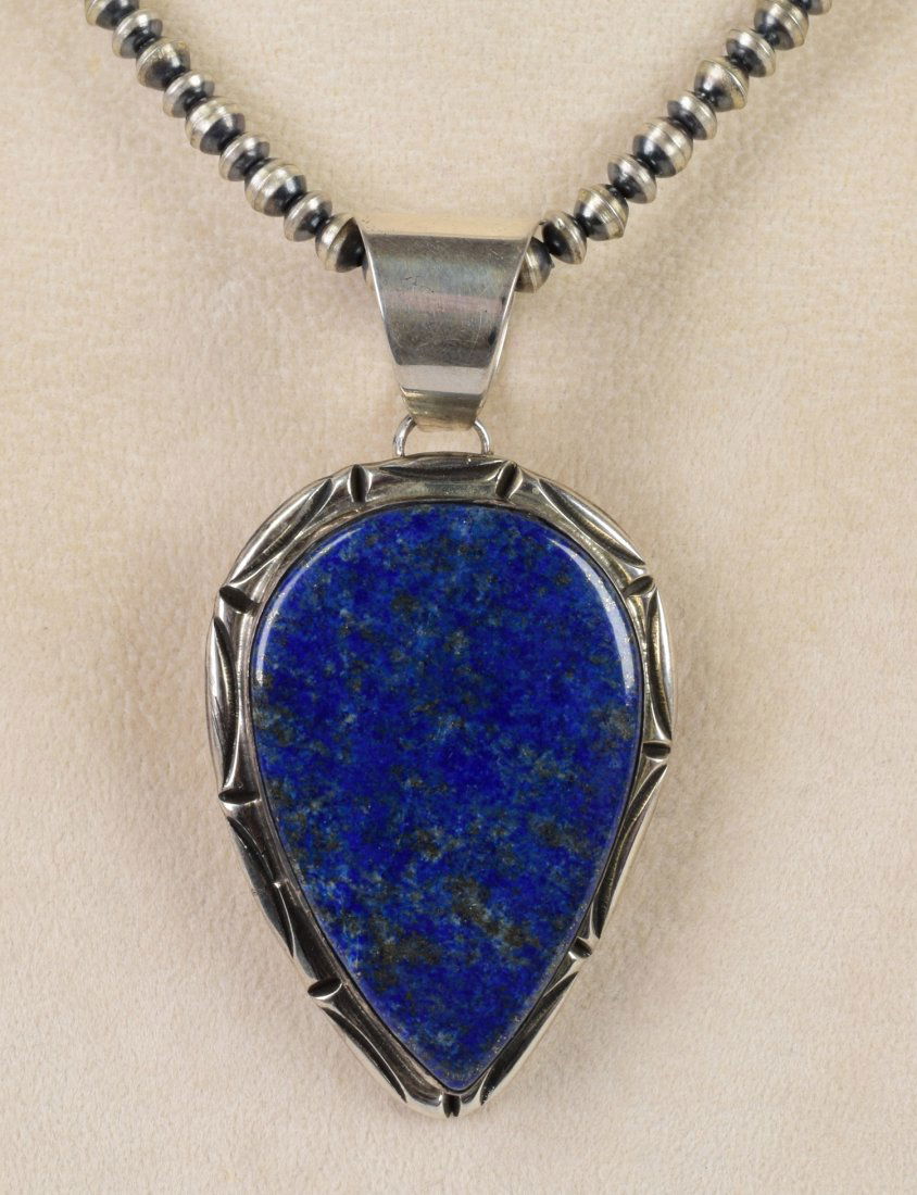 Chimney Butte Sterling Silver Lapis Pendant (1 of 3)