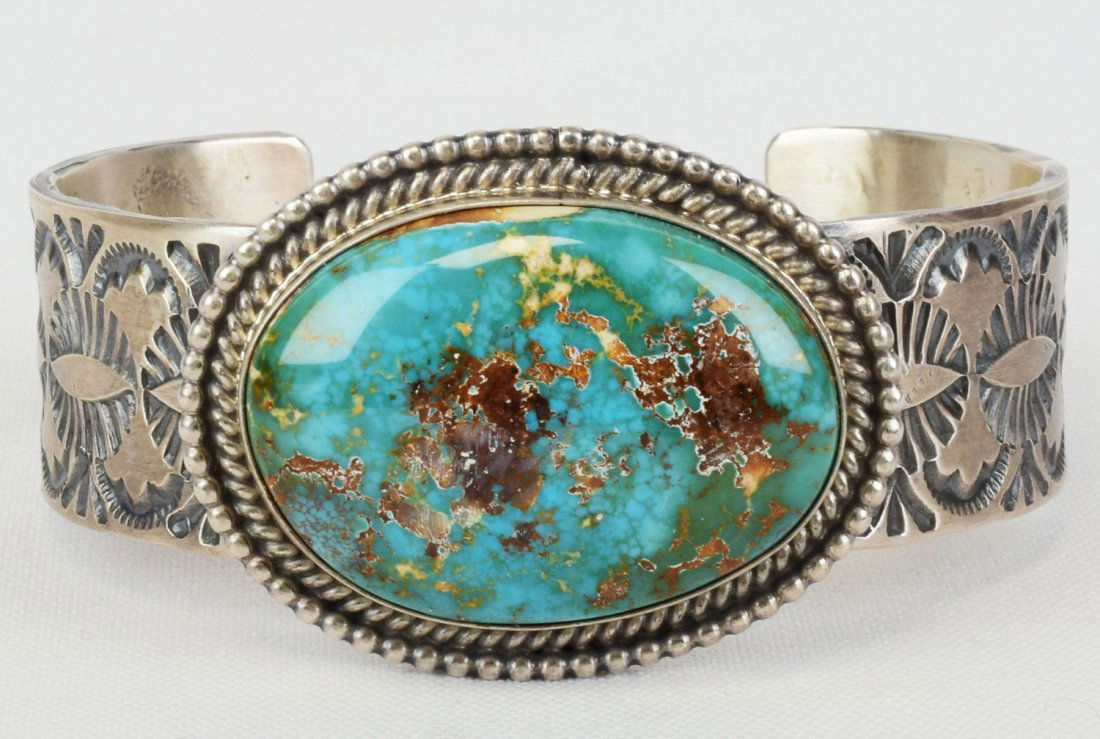 Mary Ann Spencer Royston Turquoise Cuff Bracelet (1 of 4)