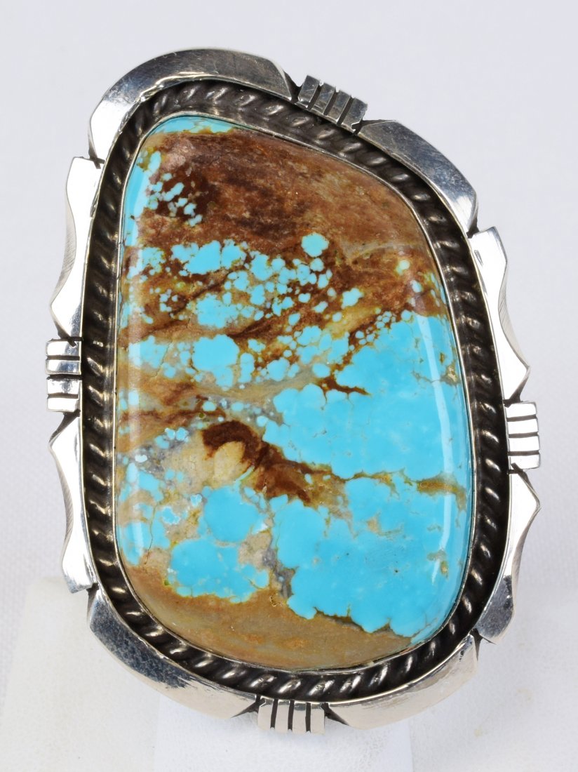 Native American Sterling Kingman Turquoise Ring (1 of 3)
