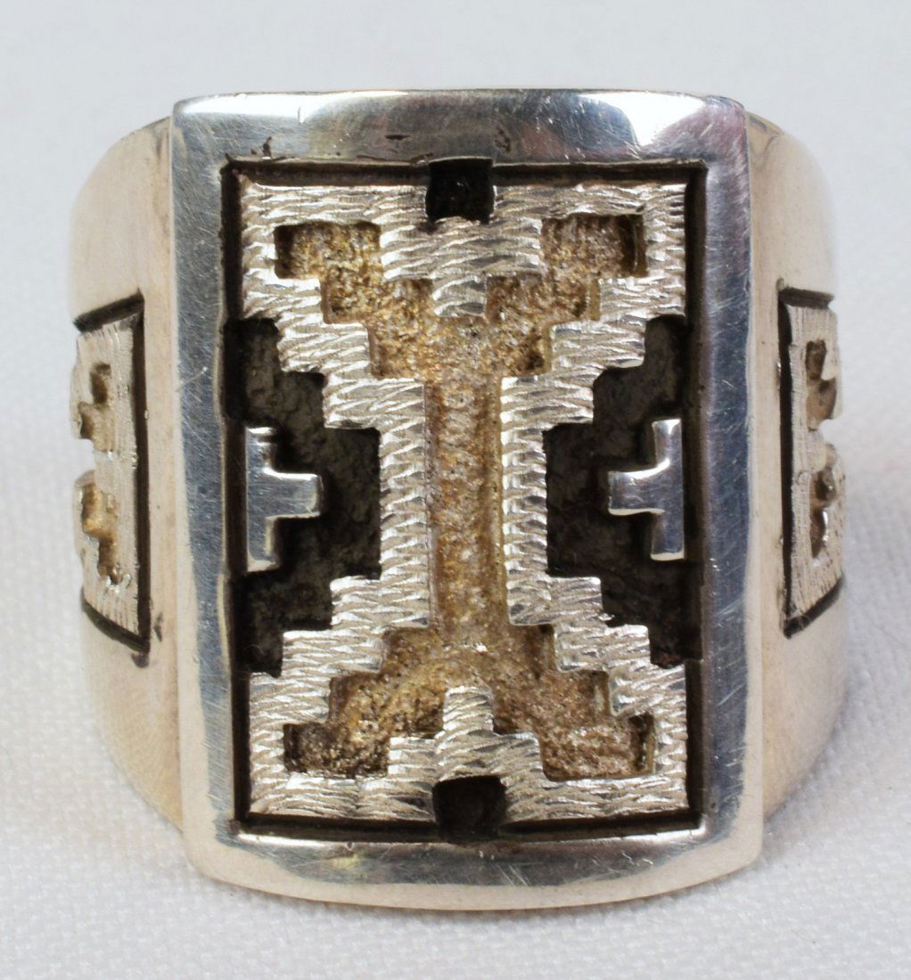 Dan Jackson Sterling Silver Overlay Men's Ring (1 of 5)