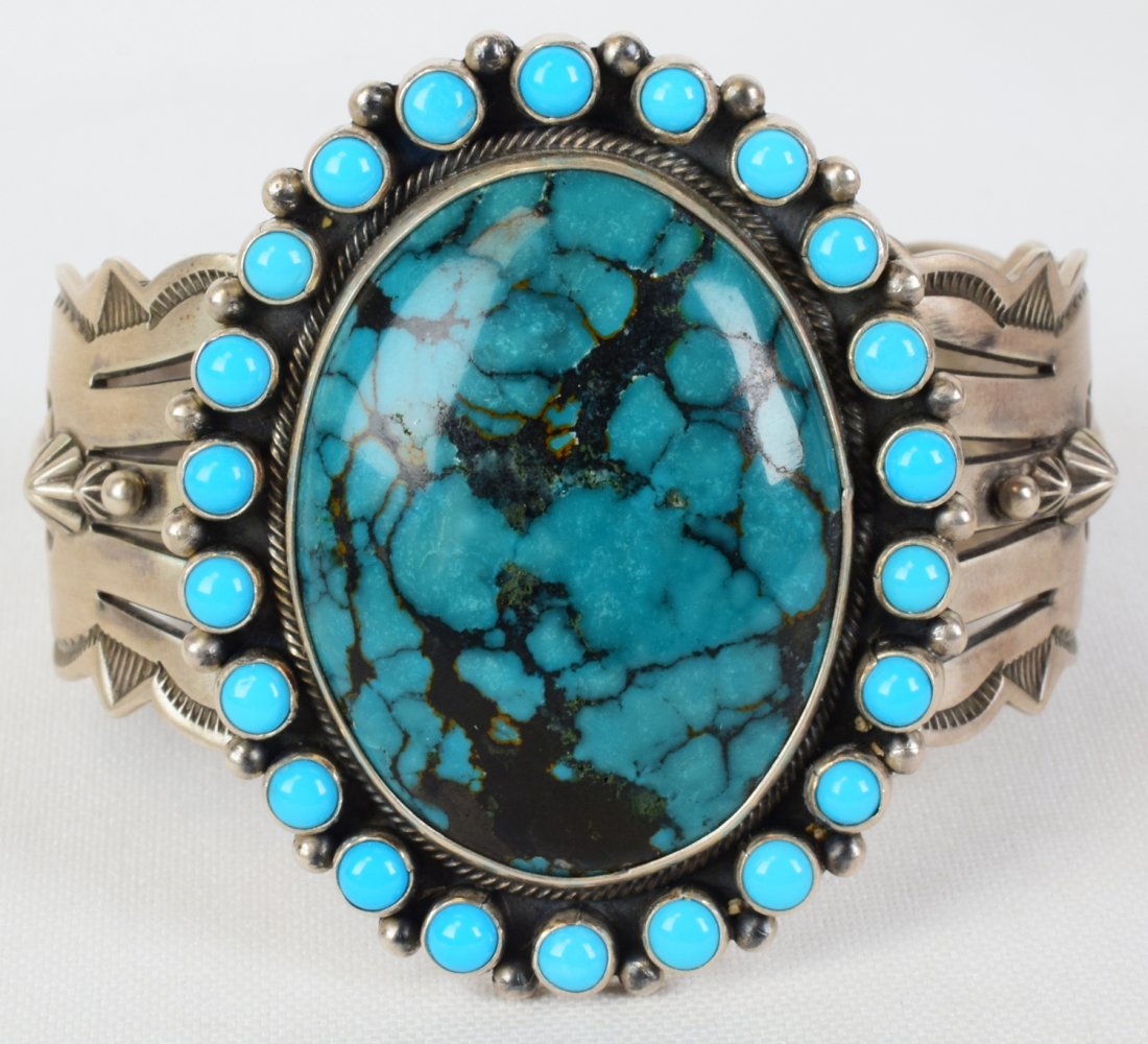 Aaron Toadlena Royston & Sleeping Beauty Cuff Bracelet (1 of 4)