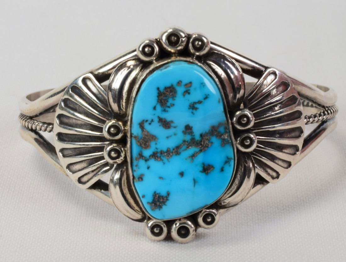 Mary Ann Spencer Stormy Mtn. Turquoise Bracelet (1 of 4)
