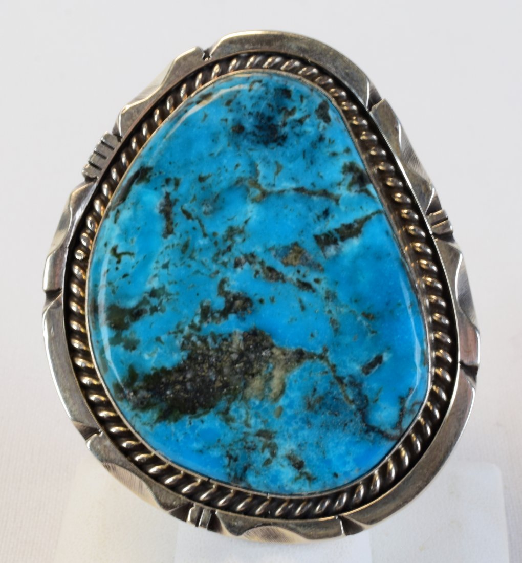 Native American Pilot Mtn. Turquoise Large Ring (1 of 5)