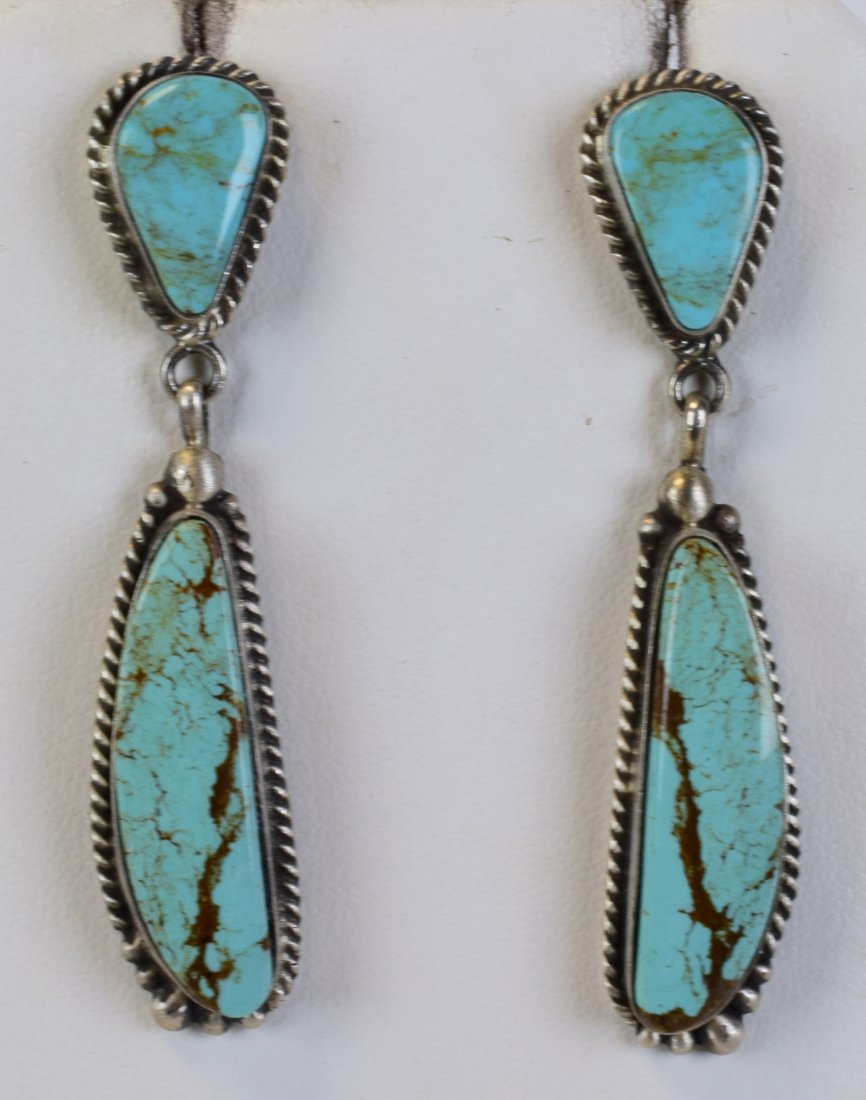 Elouise Kee Sterling Kingman Turquoise Earrings (1 of 3)