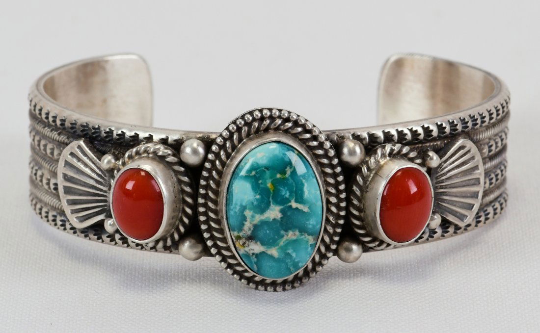 Mike Calladitto Sonoran Gold Turquoise Bracelet (1 of 4)