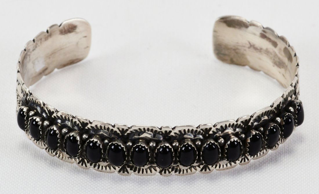 Lorenzo James Sterling Black Onyx Bracelet (1 of 5)