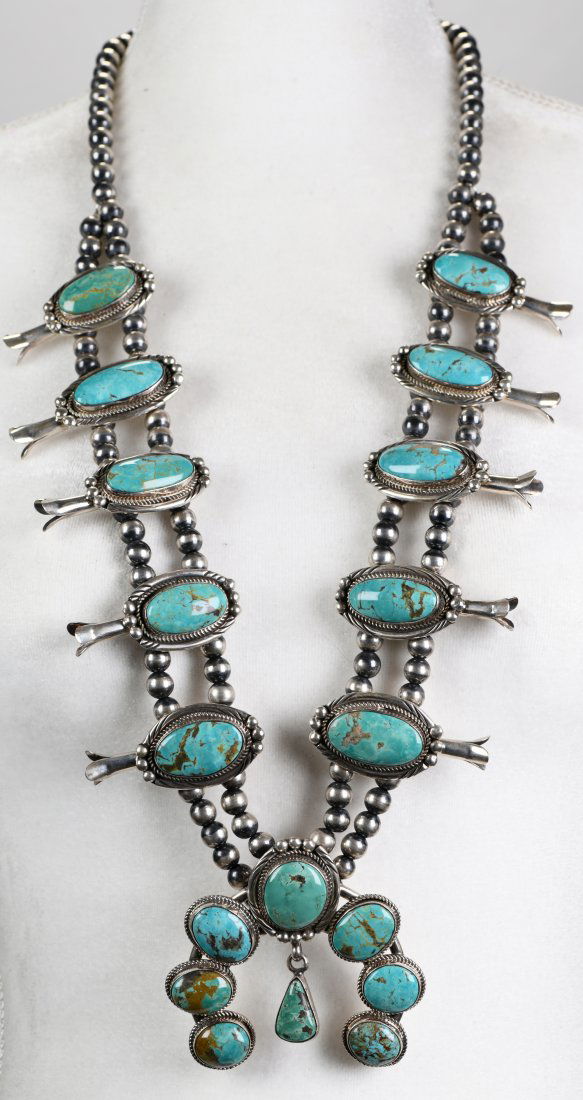 Carico Lake Lg. Squash Blossom Necklace - 35 inches (1 of 4)