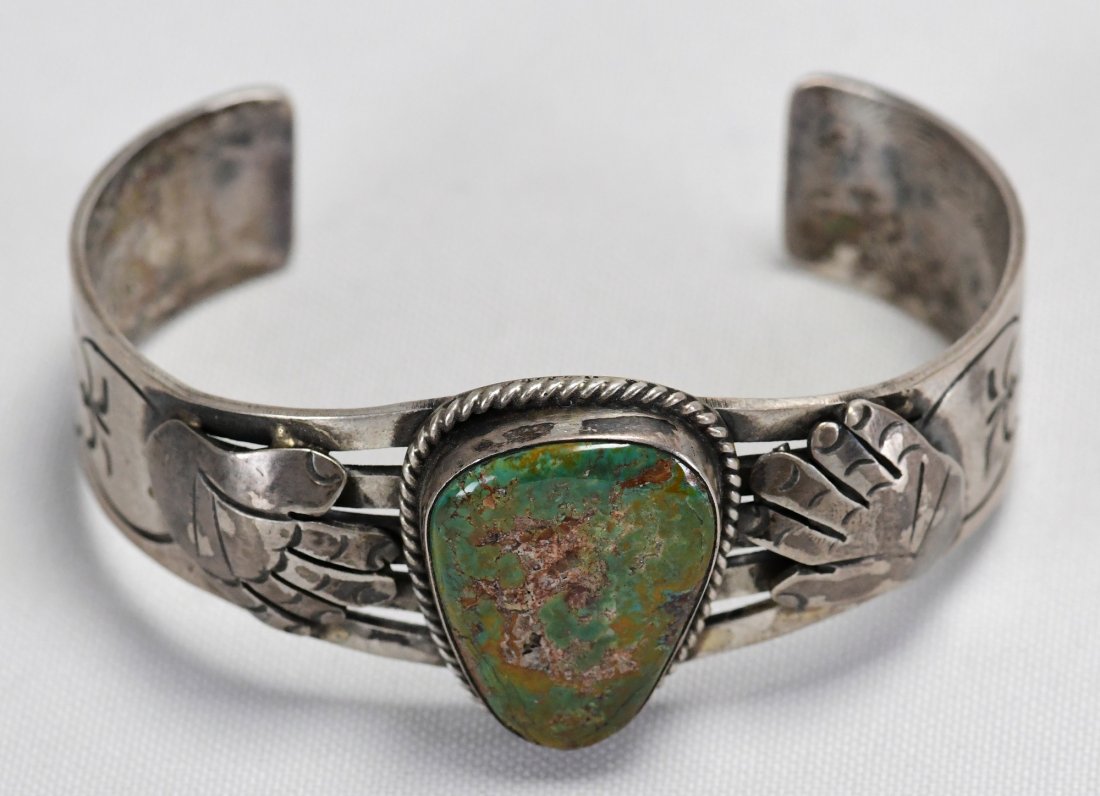 Robert Shakey Vintage Royston Turquoise Bracelet (1 of 4)