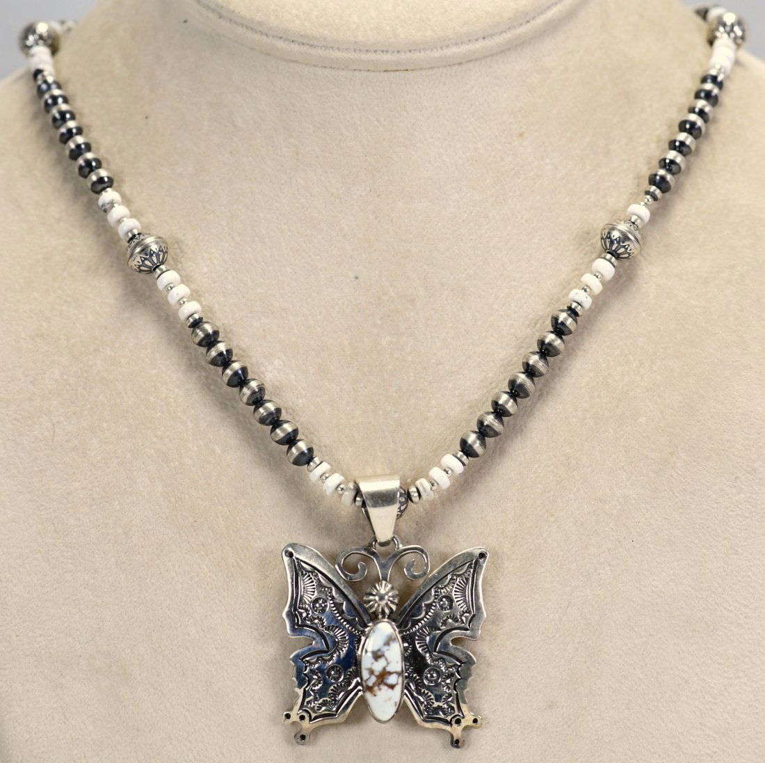 June Delgarido Sterling Wild Horse Butterfly Necklace (1 of 3)