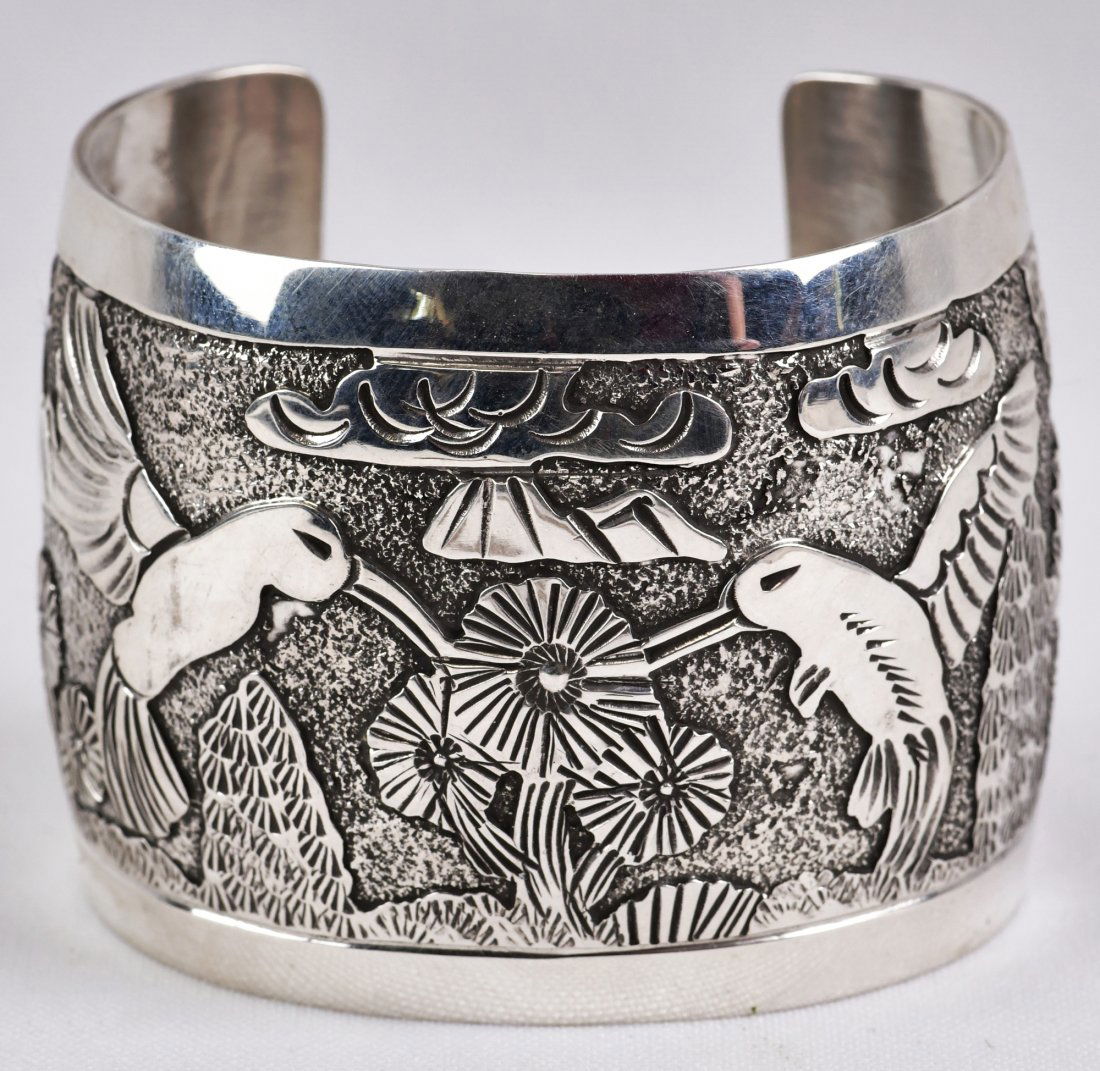 Elaine Becenti Sterling Story Teller Bracelet (1 of 3)