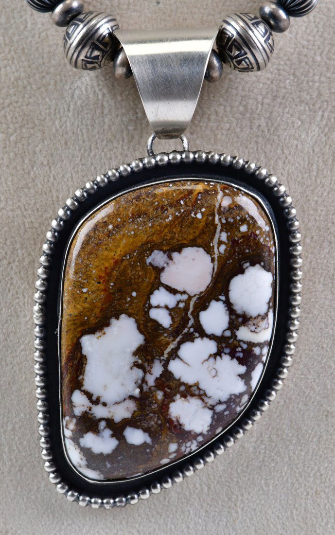 Native American Sterling Silver Huge Wild Horse Pendant (1 of 4)