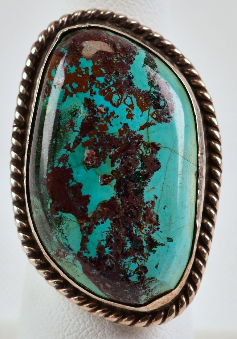 Chimney Butte Red Mountain Chunky Turquoise Ring (1 of 4)