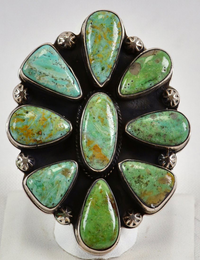 Native American Carico Lake Huge Statement Ring by Gabby (1 of 3)