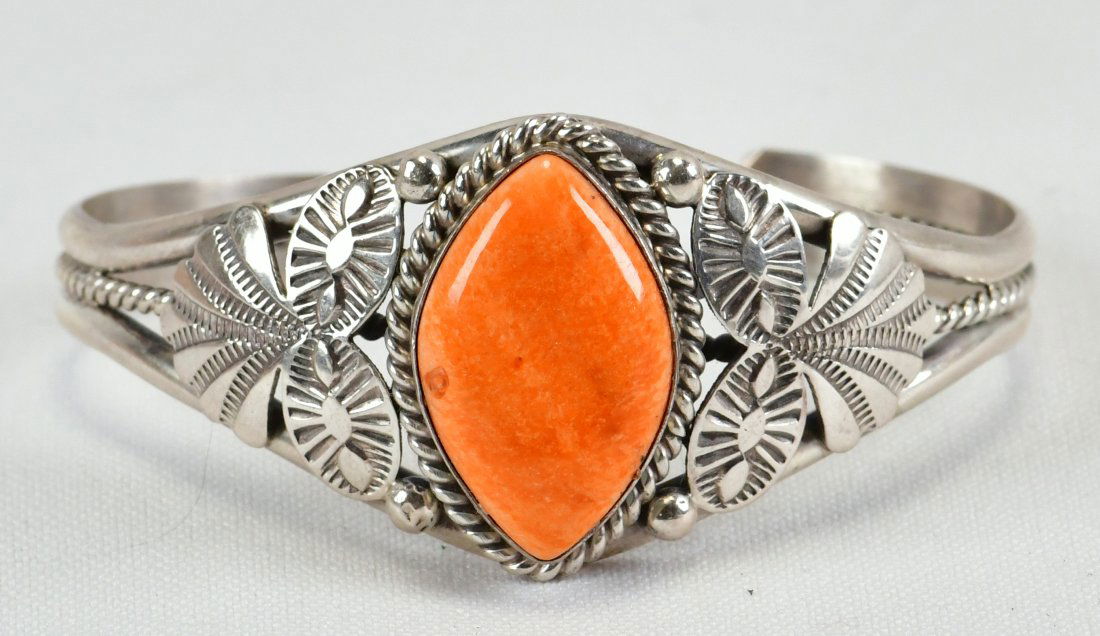 Mary Ann Spencer Sterling Silver  Spiny Oyster Cuff Bracelet (1 of 4)