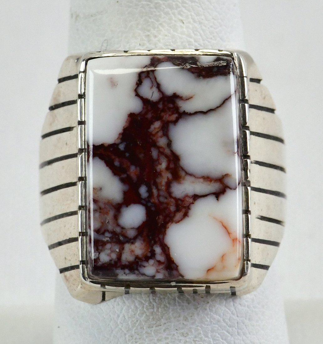 Ray Jack Sterling Wild Horse Turquoise Men's Ring (1 of 3)