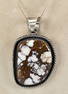 Native American Sterling Silver Large Wild Horse Turquoise Pendant