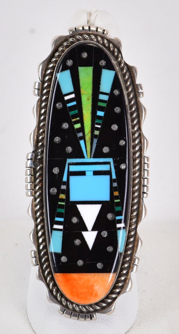 Ray Jack Sterling Micro Inlay Downward Arrow Ring (1 of 3)