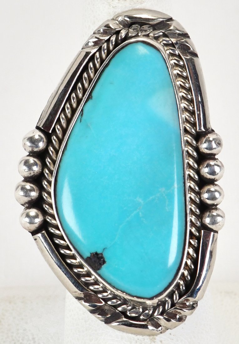 Native American Sterling Sierra Nevada Turquoise Vintage Ring (1 of 3)