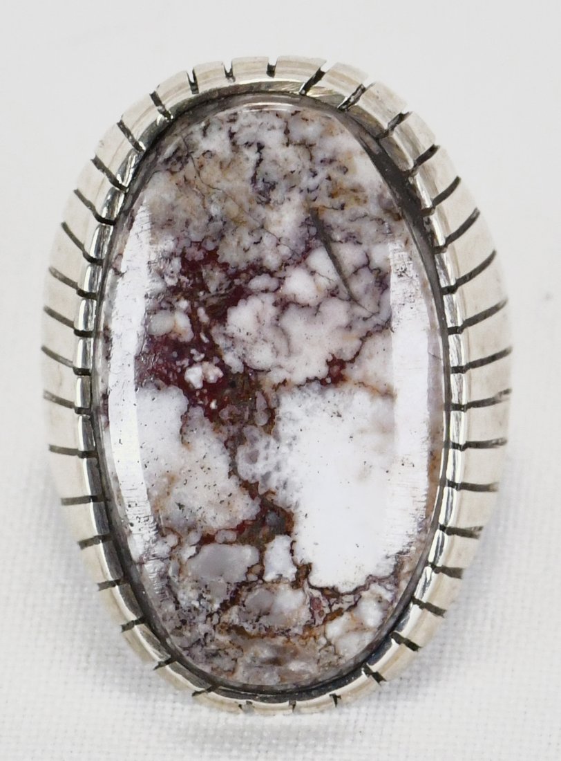 Ray Jack Sterling Silver Wild Horse Turquoise Men's Ring (1 of 4)