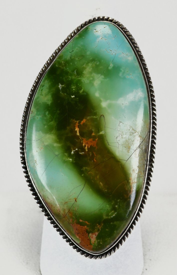 Andy Cadman Sterling Silver Carico Lake Turquoise Ring (1 of 4)