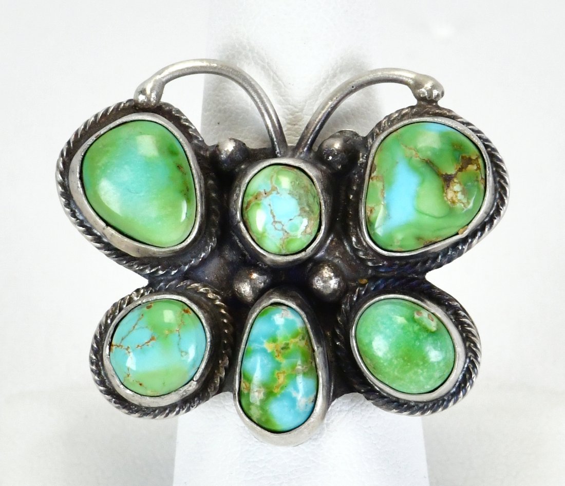 Bobby Johnson Sterling Silver Sonoran Gold Turquoise Ring (1 of 3)