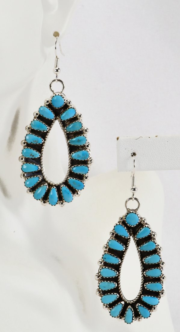Alicia Wilson Sterling Silver Sleeping Beauty Turquoise Earrings (1 of 3)